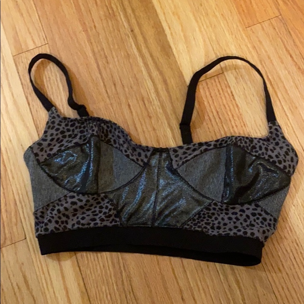 FREE PEOPLE ANIMAL PRINT BRALETTE